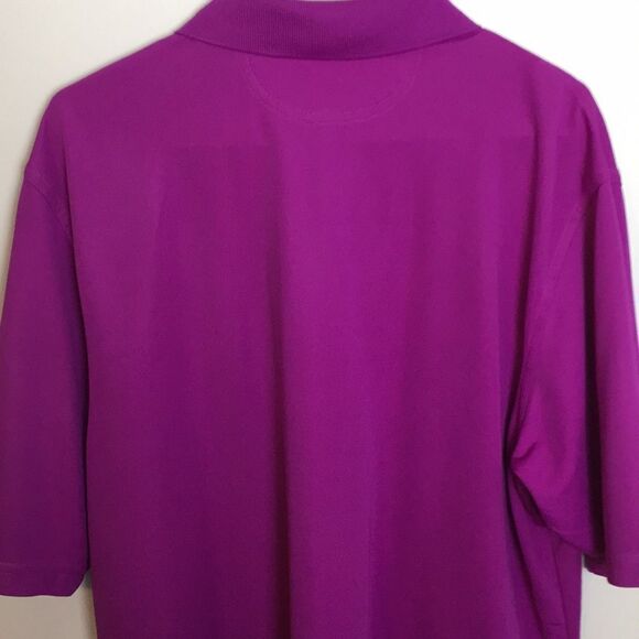 Under Armour Heat Gear Loose Fit Purple polo shirt The College at Delhi Golf XL - Picture 7 of 13